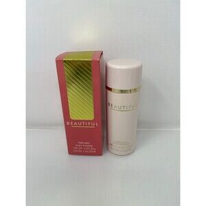 Estée Lauder Beautiful Body Powder Vintage Talc Formula Partial Bottle‎ in Box